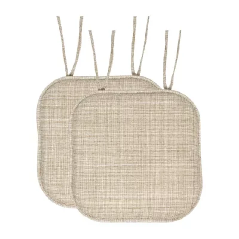 Sweet Home Collection™ Aria Memory Foam Non-Slip Chair Cushion with Ties