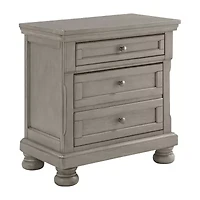 Signature Design by Ashley Lettner 29" 2-Drawer Nightstand in Light Gray