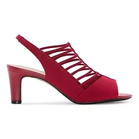 east 5th Neville Womens Round Peep Toe Block Heel Pumps