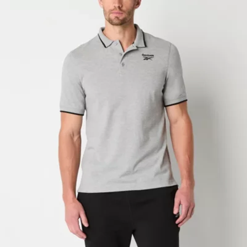 Reebok Identity Mens Athletic Fit Short Sleeve Polo Shirt