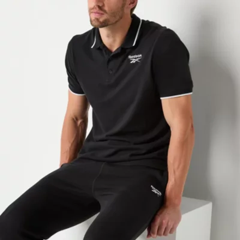 Reebok Identity Mens Athletic Fit Short Sleeve Polo Shirt
