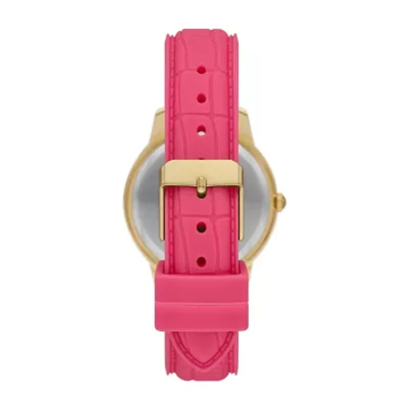 Womens Crystal Accent Pink 6-pc. Watch Boxed Set Fmdjset726