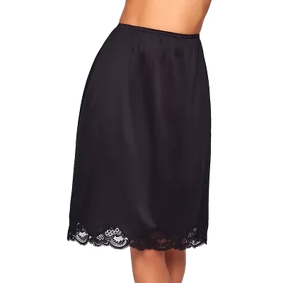 Ilusion Lace Trim Slit-Back Slip-2011