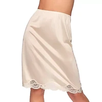 Ilusion Lace Trim Slit-Back Slip-2011