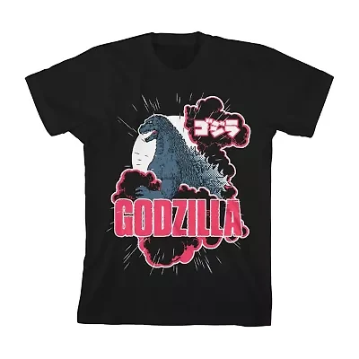 Little & Big Kid Boys Crew Neck Short Sleeve Regular Fit Godzilla Graphic T-Shirt