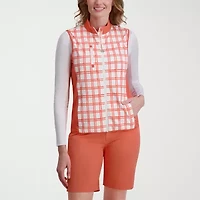 Stella Parker Womens Mock Neck Sleeveless Vest