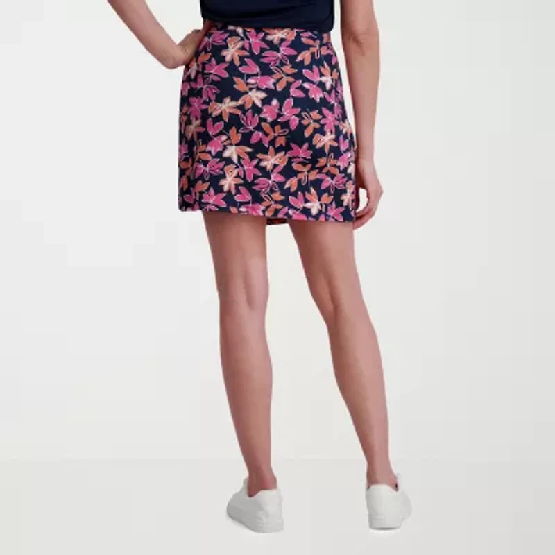 Stella Parker Womens Mid Rise Wrap Skirt