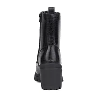 New York & Company Womens Harlow Block Heel Combat Boots