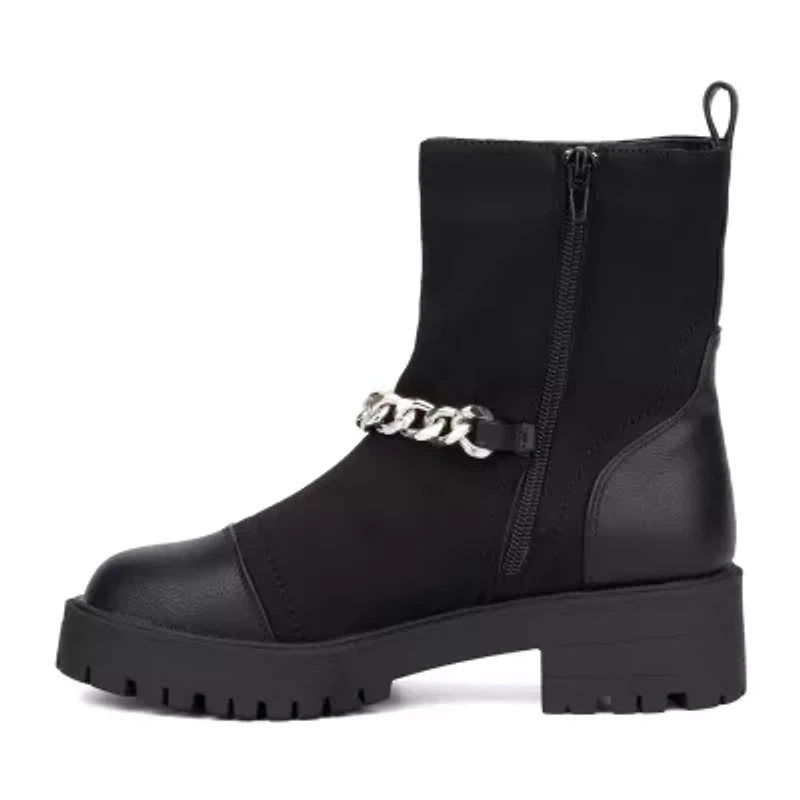 New York & Company Womens Jada Flat Heel Booties
