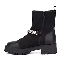 New York & Company Womens Jada Flat Heel Booties