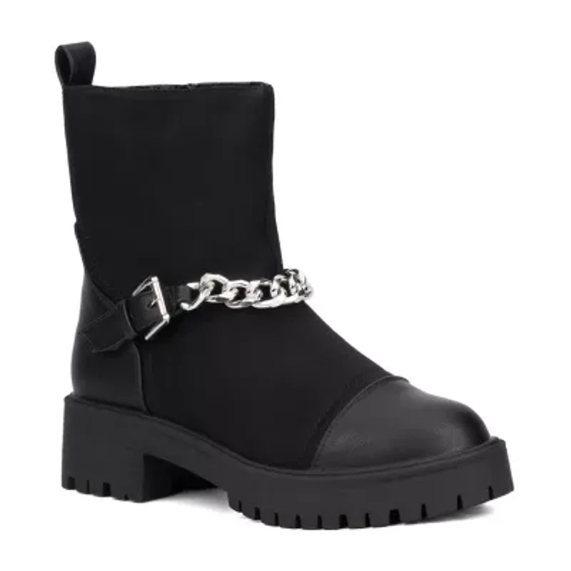 New York & Company Womens Jada Flat Heel Booties