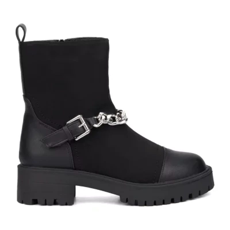 New York & Company Womens Jada Flat Heel Booties