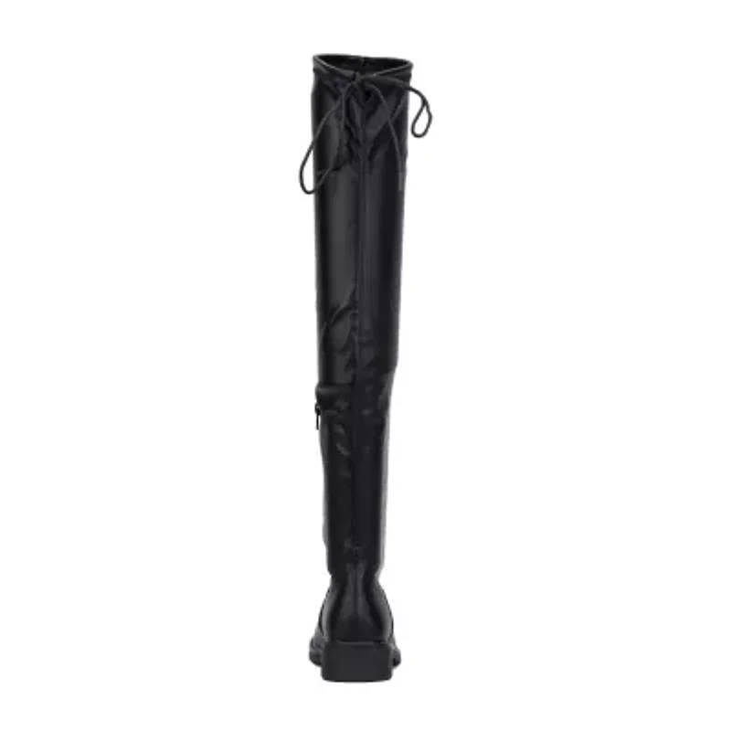 New York & Company Womens Ulla Flat Heel Over the Knee Boots