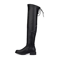 New York & Company Womens Ulla Flat Heel Over the Knee Boots