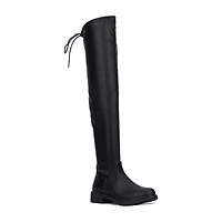 New York & Company Womens Ulla Flat Heel Over the Knee Boots