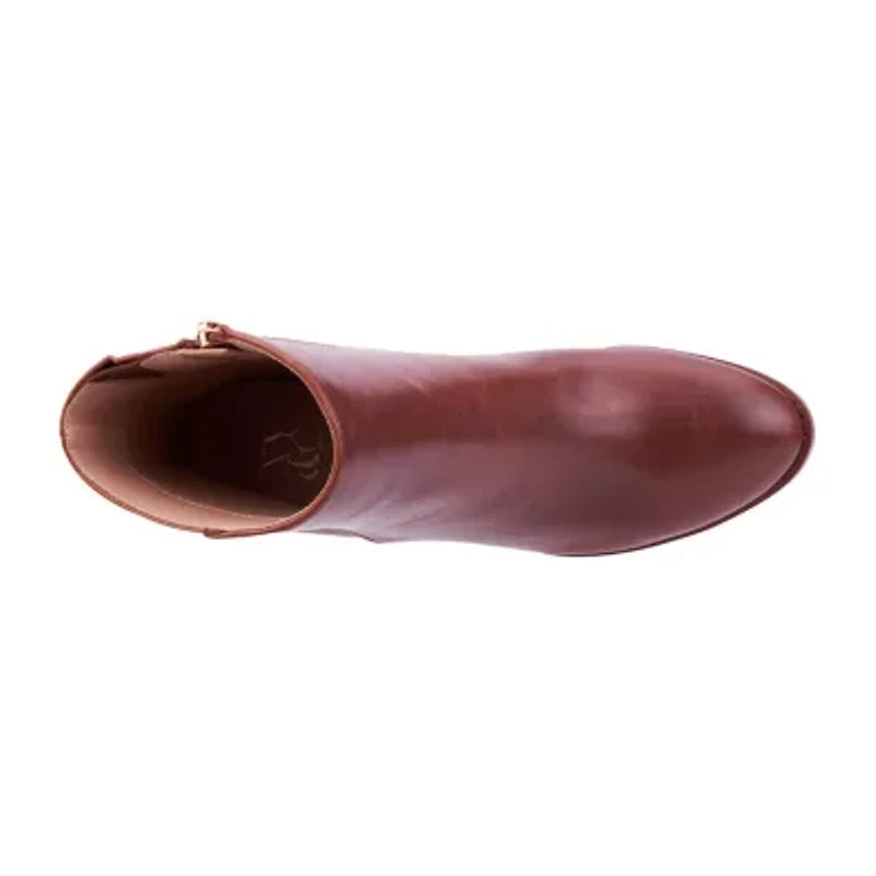 New York & Company Womens Jadyn Stacked Heel Booties