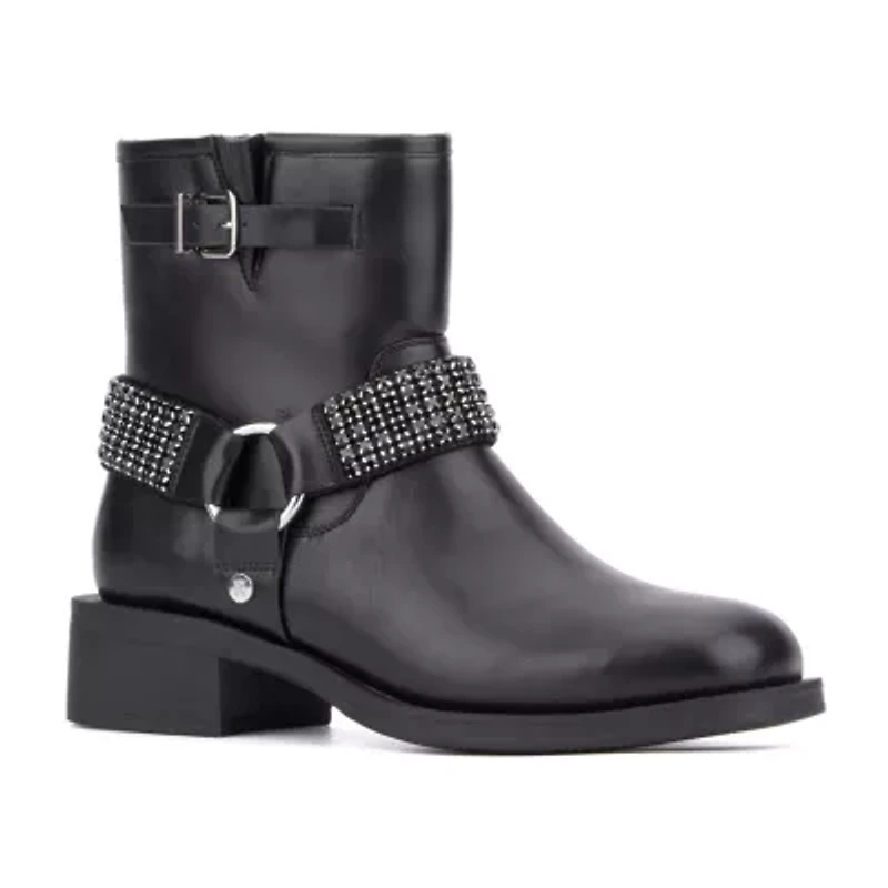New York & Company Womens Carson Flat Heel Booties