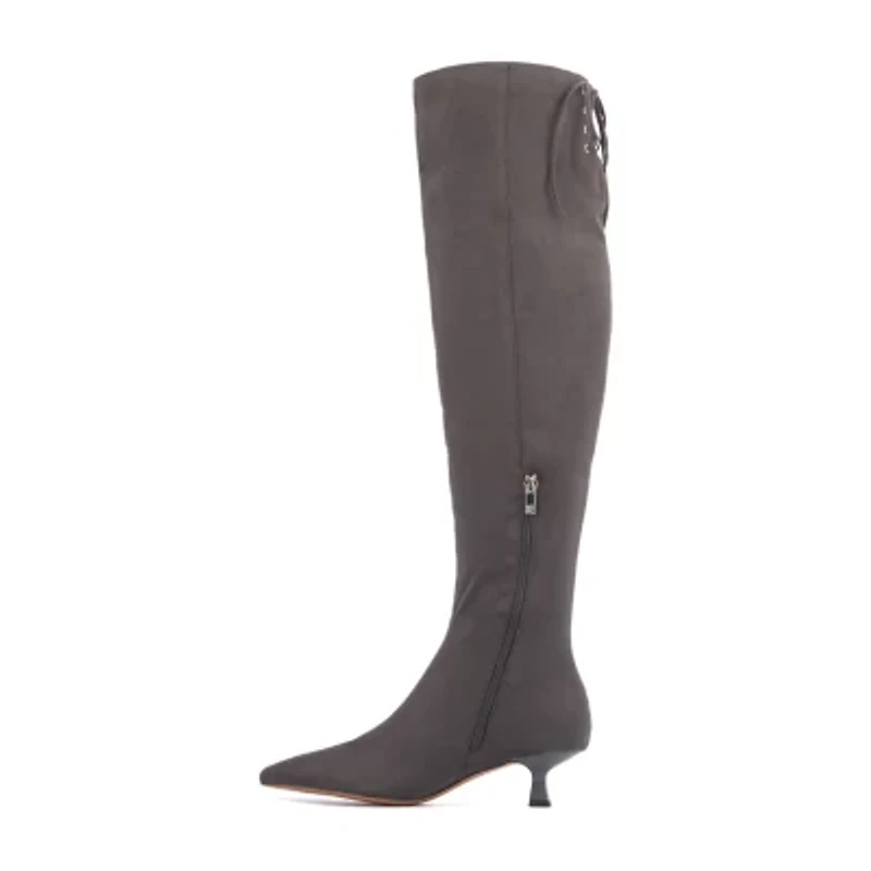 New York & Company Womens Vanellope Kitten Heel Dress Boots