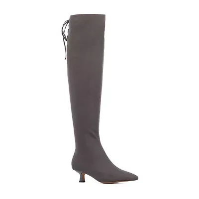 New York & Company Womens Vanellope Kitten Heel Dress Boots