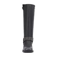 New York & Company Womens Carter Block Heel Motorcycle Boots