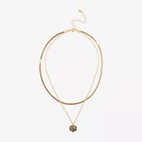 Bijoux Bar Delicates Gold Tone Womens 16 Inch Strand Necklace