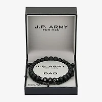 J.P. Army Dad Mens 2-pc. Stainless Steel Bracelet Set