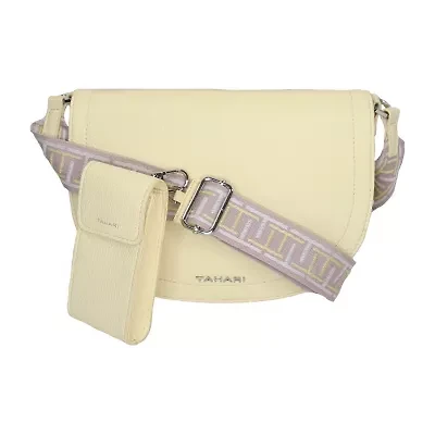 Tahari Marcy Expandable Crescent Crossbody Bag