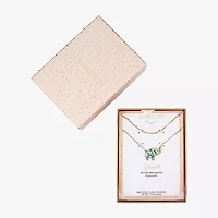Footnotes Elephant Womens 10K Gold Over Brass 16 Inch Pendant Necklace