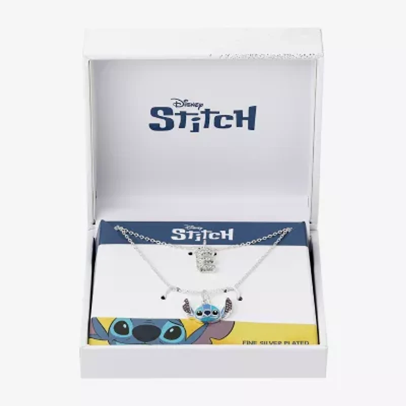 Initial Womens Crystal 2-pc. Necklace Set