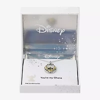 Disney Classics Womens Crystal 10K Gold Over Brass Pure Silver Over Brass 16 Inch Pendant Necklace