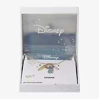 Disney Classics Womens Cubic Zirconia 10K Gold Over Brass Pure Silver Over Brass 16 Inch Pendant Necklace
