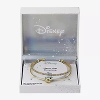 Disney Classics Womens Multi Color Cubic Zirconia 10K Gold Over Brass Mickey Mouse Cuff Bracelet