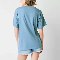Tinkerbell Boyfriend Womens Crew Neck Short Sleeve Tinker Bell Juniors Graphic T-Shirt