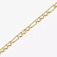 Womens 14K Gold 24 Inch Figaro Chain Necklace