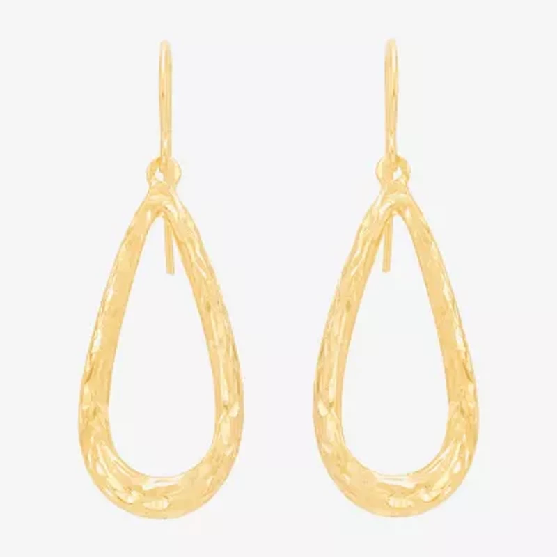 Womens 14K Gold Drop Earrings