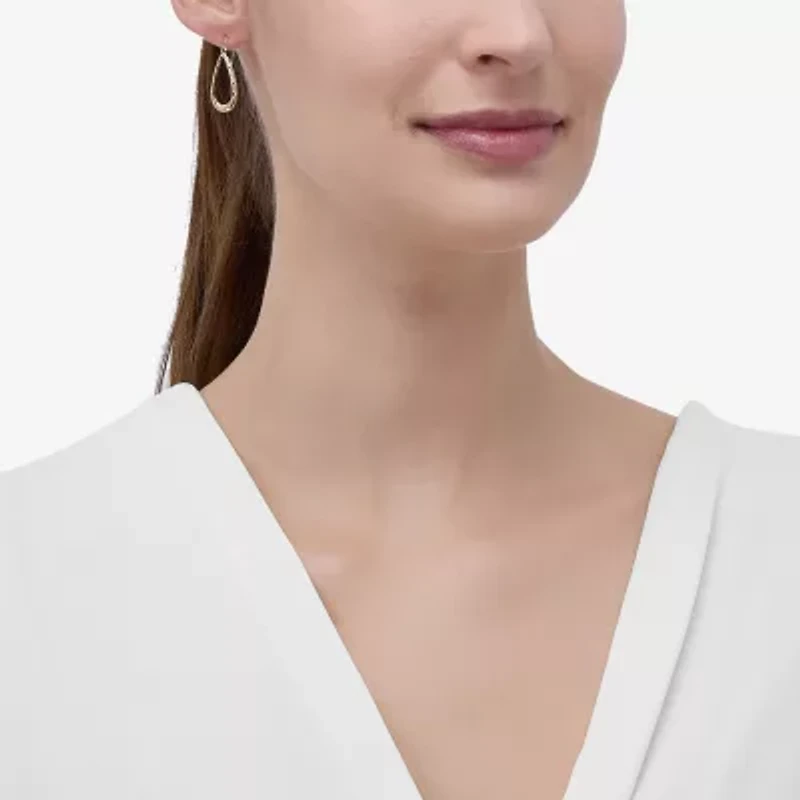 Womens 14K Gold Drop Earrings