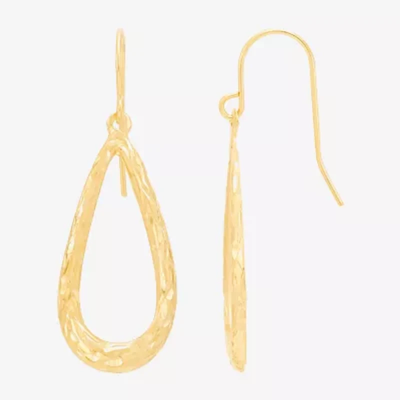 Womens 14K Gold Drop Earrings