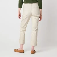 St. John's Bay Womens Mid Rise Straight Leg Jean