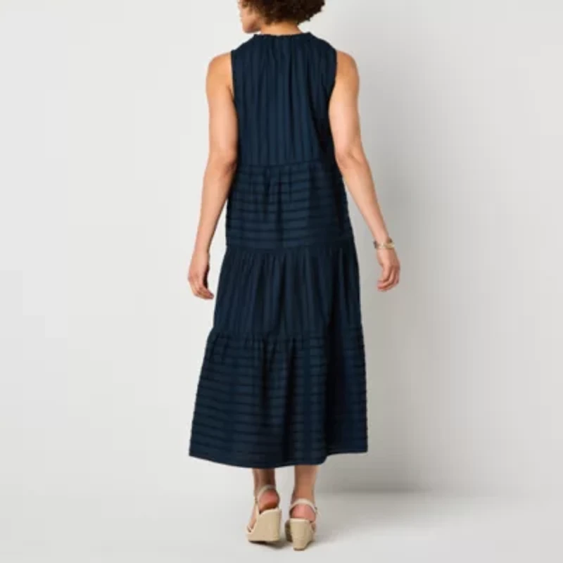 Liz Claiborne Womens Sleeveless A-Line Dress