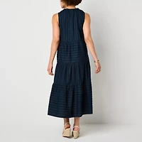 Liz Claiborne Womens Sleeveless A-Line Dress