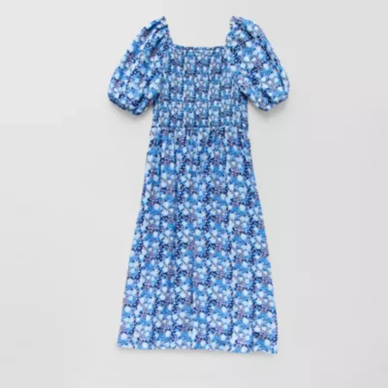 Thereabouts Little & Big Kid Girls 2-pc. Short Sleeve Puffed A-Line Dress