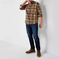 St. John's Bay Mens Long Sleeve Classic Fit Flannel Shirt