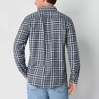 St. John's Bay Mens Long Sleeve Classic Fit Flannel Shirt