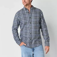 St. John's Bay Mens Long Sleeve Classic Fit Flannel Shirt