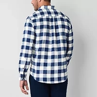 St. John's Bay Mens Long Sleeve Classic Fit Flannel Shirt
