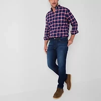 St. John's Bay Mens Long Sleeve Classic Fit Flannel Shirt