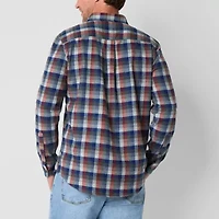 St. John's Bay Mens Long Sleeve Classic Fit Flannel Shirt