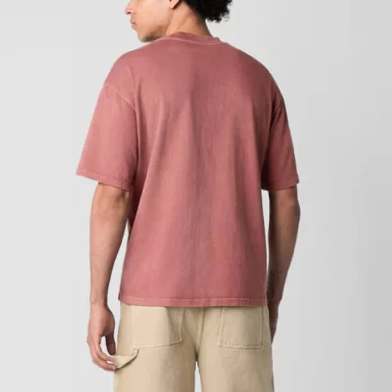 Arizona Mens Crew Neck Short Sleeve Boxy Fit Graphic T-Shirt