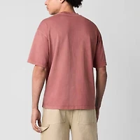 Arizona Mens Crew Neck Short Sleeve Boxy Fit Graphic T-Shirt