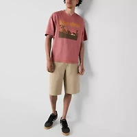 Arizona Mens Crew Neck Short Sleeve Boxy Fit Graphic T-Shirt
